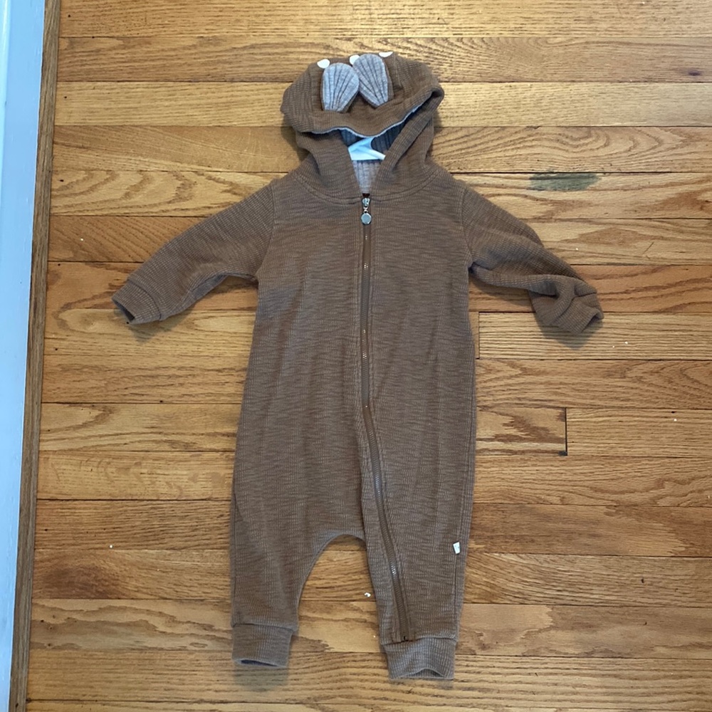 Toddler Deer Costume Zip-up Onesie size 6-12 months